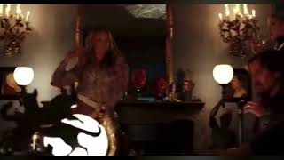 Toni Collette dancing in her infamous line from Hereditary