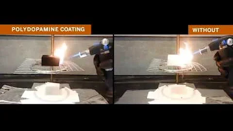 Polydopamine Flame Retardant Demonstration - DayDayNews