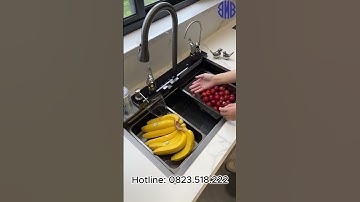 Tạo Không Gian Sang Trọng với Chậu Rửa Bát Đa Năng #thietbivesinhcaocap#chauruabat1ho #thiếtbịvệsinh