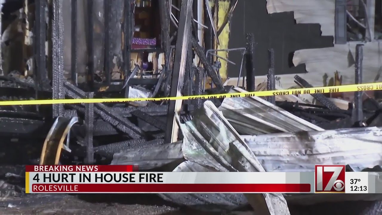 4 at hospitals after Wake Co. house fire near Rolesville - YouTube