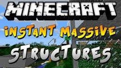 Minecraft: Mod Showcase: INSTANT MASSIVE STRUCTURES MOD!!! w- Ryan + New Intro