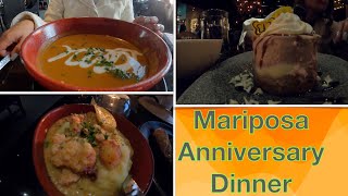 Celebrating our 11 year Anniversary at Mariposa Latin Inspired Grill in Sedona Arizona.