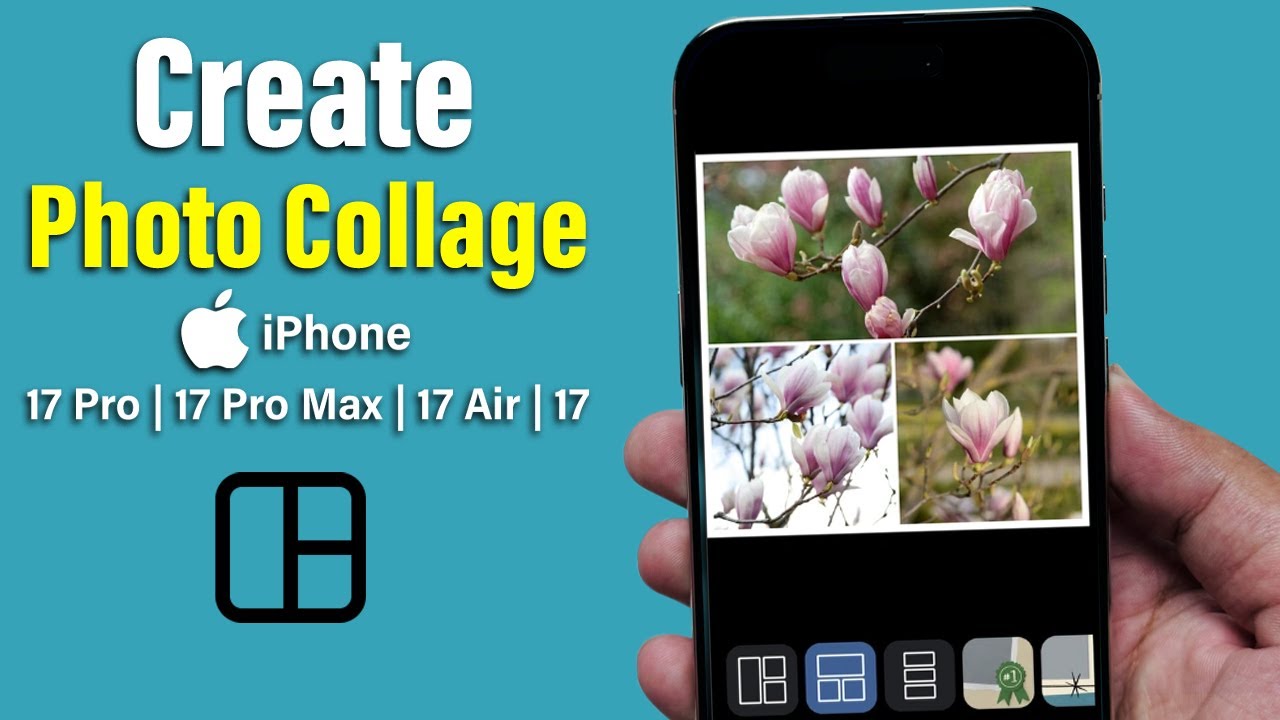 How to Create Collage in iPhone 17- Pro-Max-Air - YouTube
