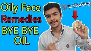 Oily Skin Remedies for Men | How to control oily face for men(Hindi) | Oily skin care for men