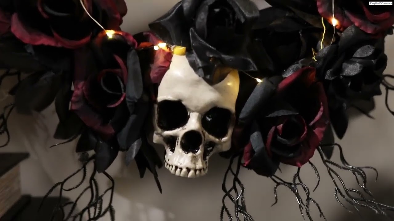 LIGHT UP HALLOWEEN WREATH