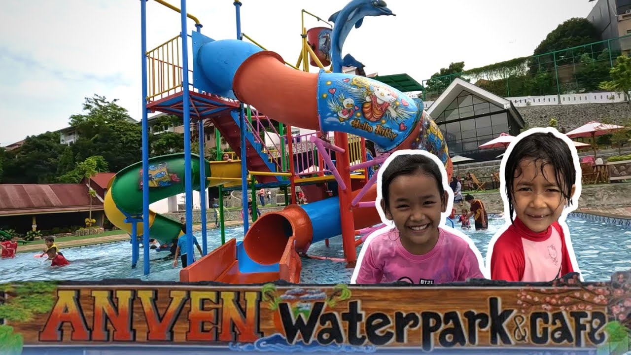 Asiknya berenang di Anven Waterpark Purwakarta Bersama Echa Lita dan Avi