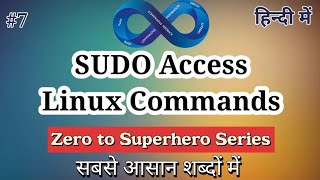 SUDO Access Linux Commands FULL DEMO in hindi | Linux Tutorial for Beginner | Linux for Fresher