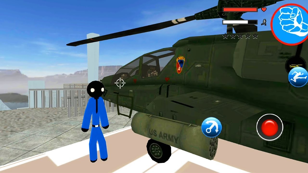 US Police Stickman Rope Hero Vegas Gangstar Crime Gameplay Trailer