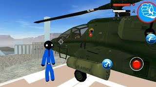 US Police Stickman Rope Hero Vegas Gangstar Crime - Gameplay Trailer (Android) screenshot 2