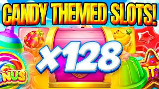 I BOUGHT BONUSES ON ONLY "CANDY" THEMED SLOTS!! (Bonus Buys) screenshot 3