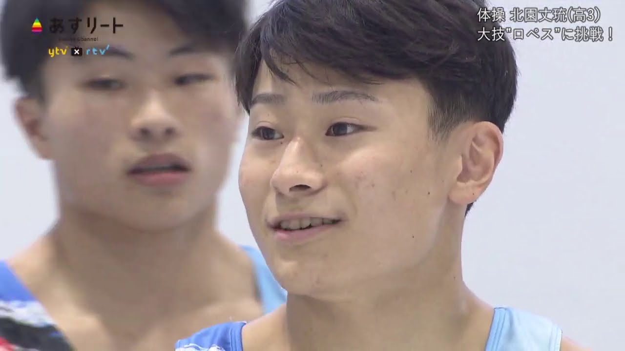体操】北園丈琉（清風高3年）が跳馬の高難度ロペスを披露＆会見【あす