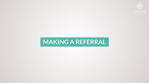 Making an Occupational Health Referral