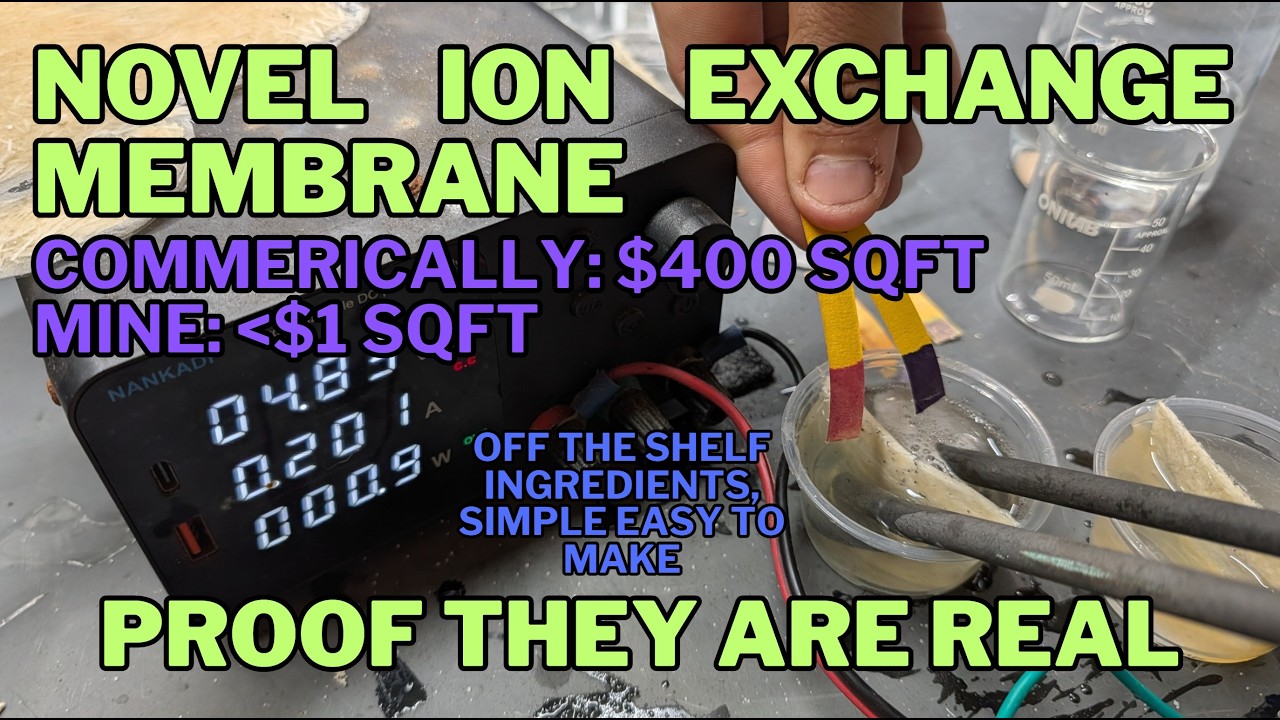 Подтверждение работоспособности: наша ионообменная мембрана работает (сборка ячейки + тестирование)