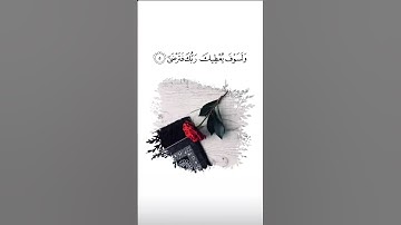 وَلَسَوْفَ يُعْطِيكَ رَبُّكَ فَتَرْضَى🤍  #ماهر_المعيقلي #حالات_واتس #قرأن #سورة_الضحى