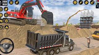 Real Truck Excavator Simulator 3D Construction Truck Driving Game - Android Gameplay 🔥 screenshot 4