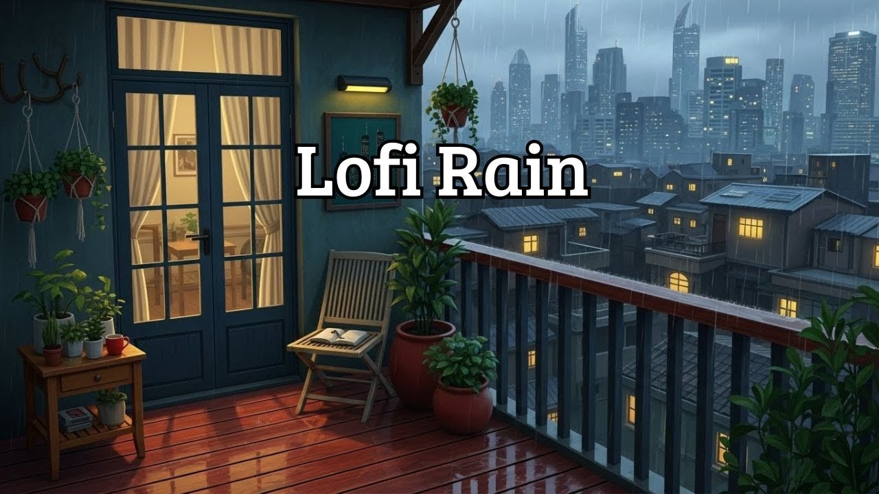 LoFi Rain Music Live for Productivity, Focus and Sleep