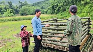 Truong arrived and helped Don finish building the pigsty