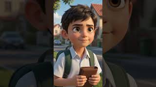 The Honest Boy Who Returned a Lost Wallet ❤️ | Moral Story #Shorts #kidsstory #moralstory #honesty
