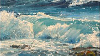 How to Paint Ocean Waves | Oil Painting Demo