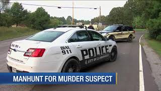 Police battle rough terrain as manhunt for murder suspect Kirby Wallce continues