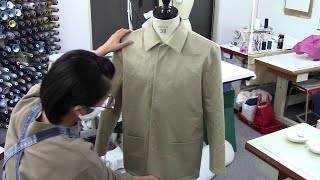 How to sew a casual cotton jacket for men