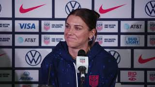 USWNT defender SOFIA HUERTA & forward ALEX MORGAN speak ahead of their 2nd WC match vs. Netherlands