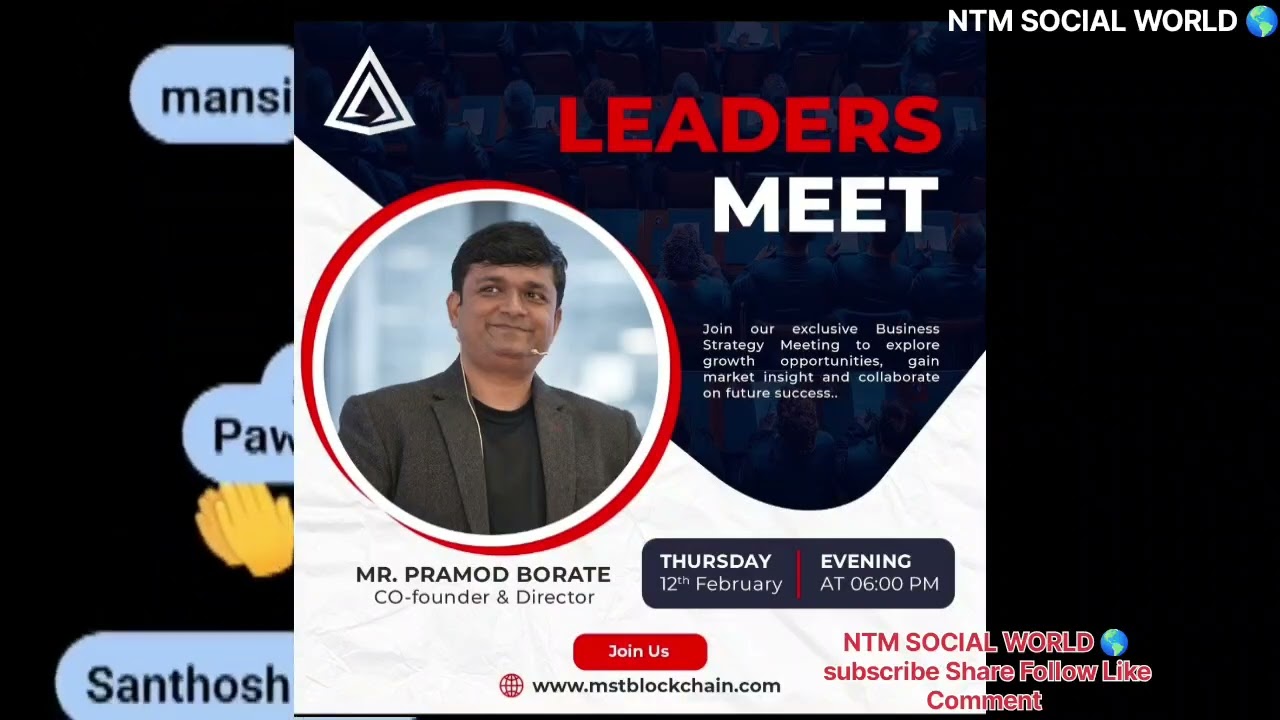 LEADERS MEETJoin our exclusive Business Strategy Meeting to explore growth opportunities gain market