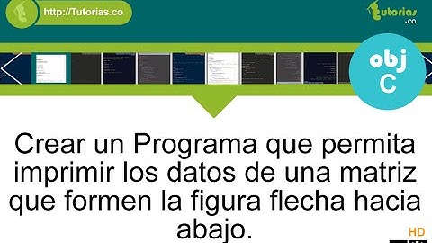 arrays + POO + Objective C (imprimir datos figura flecha hacia abajo)