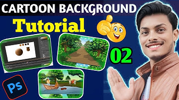 How To Make Cartoon background Full Tutorial part 2 In hindi | Background Class @UMAlokBhai 