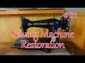 足踏みミシンのレストア】ミシンの紹介と取り外し＃1 treadle sewing