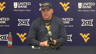 Watch: Rich Rodriguez on WVU's 1st Practice Back From Spring Break