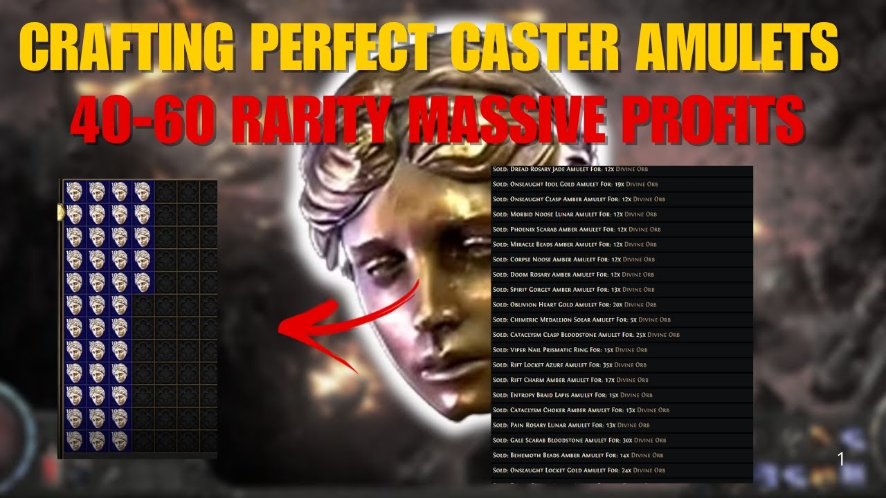How to Craft INSANE 40-60 Rarity Amulet MASSIVE Profit - Abyss Crafting Guide - Path of Exile 2