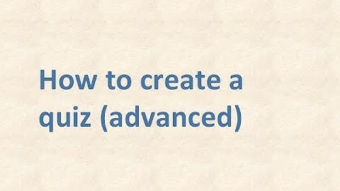 Creating a Canvas Quiz Advanced