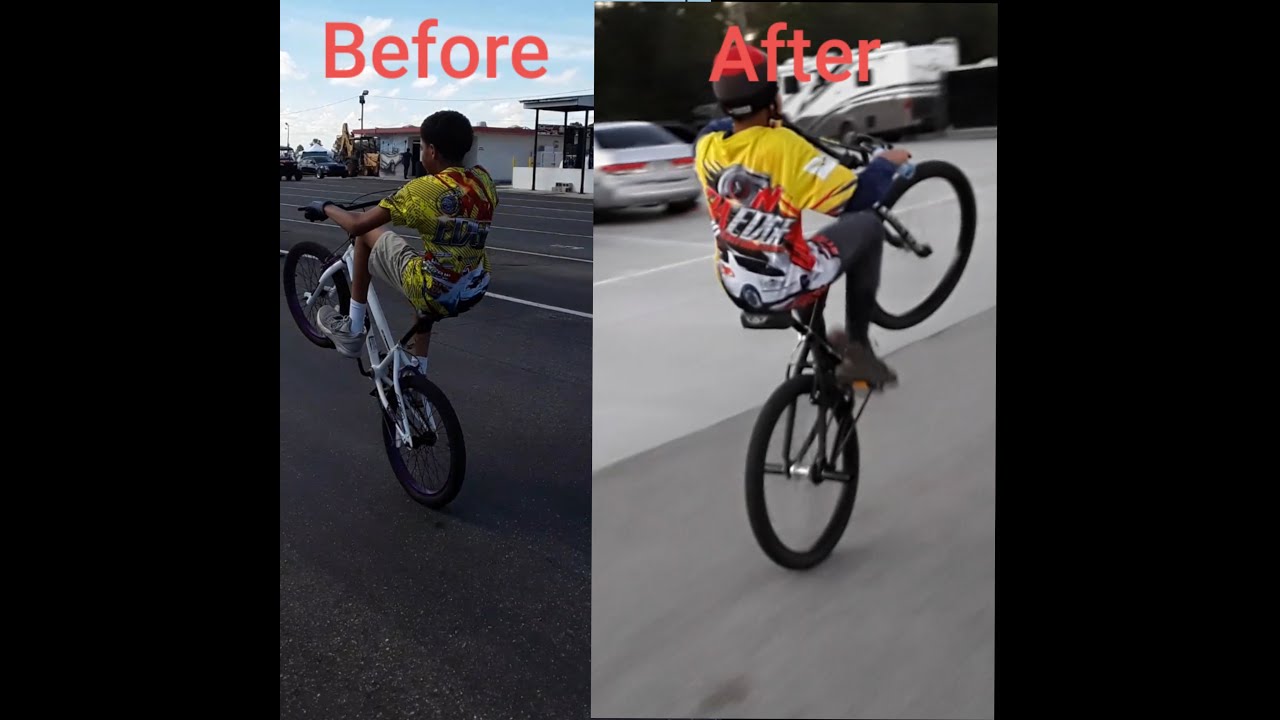 The Wheelie Kid 3 month Wheelie Progression YouTube