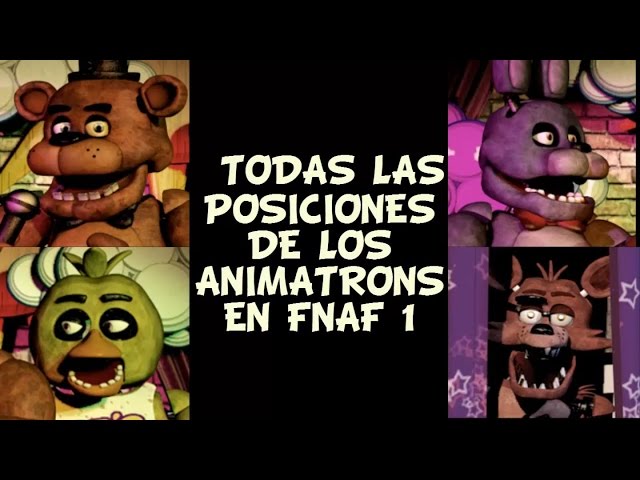 ◽Ficha de cada animatronic de FNAF 1 os principais◽