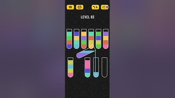 Water Sort Puzzle Level 83 Walkthrough Solution