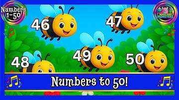 Numbers to 50 | Counting Confidence | Sing-a-long with me | Magic Mini Monsters #magicminimonsters