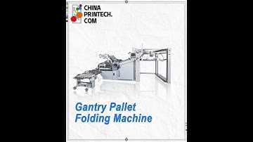 #chinaprintech CP Gantry Pallet Folding Machine is folding the 28gsm bible paper