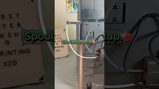 This Bambu Lab X2D Spool Holder Click Sounds Too Good #3dprinting #asmr #setup