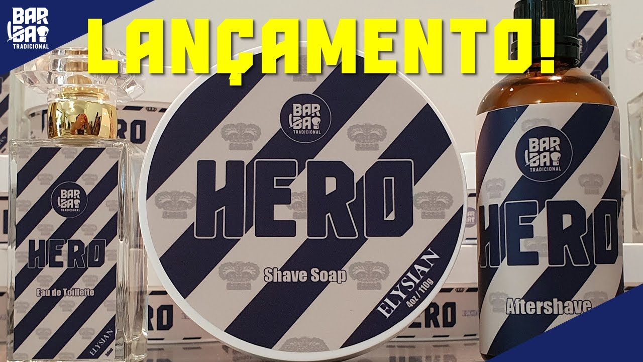 💈HERO! Conheça o conjunto de barbear do BARBA TRADICIONAL & Elysian Soap Shop 💈