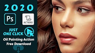Download Oil Painting Photoshop Action | Free Download | Photoshop Action | Load & Play screenshot 3
