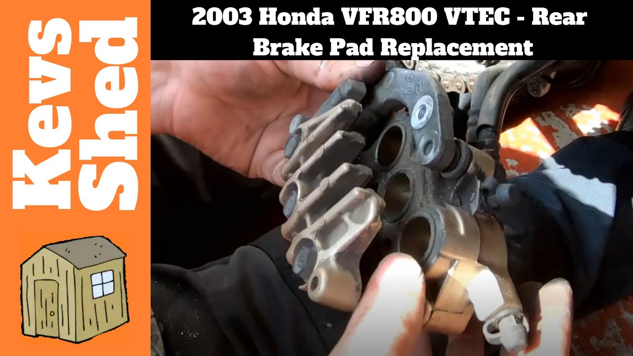 2003 Honda VFR800 VTEC Rear Brake Pad Replacement