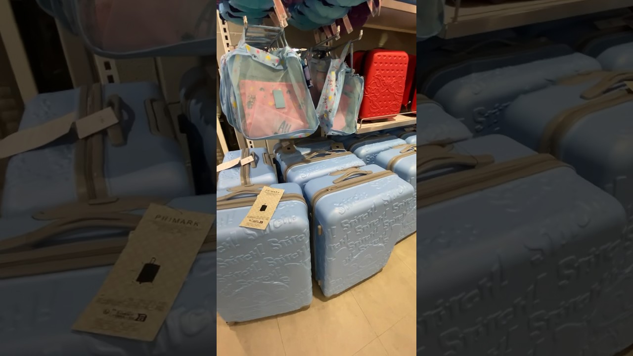New in primark 😍 this beautiful baby blue color of themis suitcase is stunning what do you think 😍