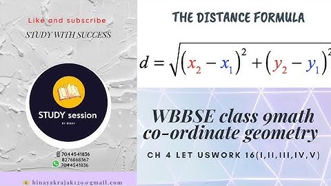 let us work 4/WB class ix math ch 4 coordinate geometry