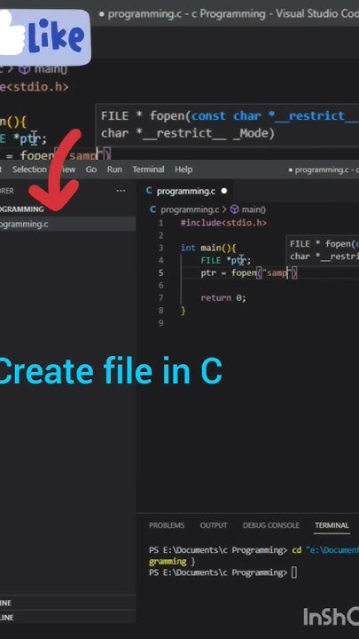 Create text file in C Programming - YouTube