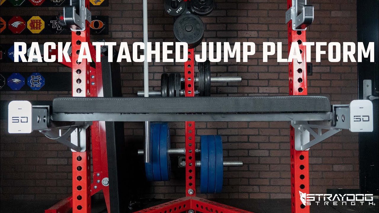 Rack Attached Adjustable Box Jump Platform - YouTube