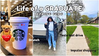 Spring in Canada 🇨🇦 2025 | Life After Graduation Vlog: Tesla Test Drive, Brunch &amp; Shopping Spree!