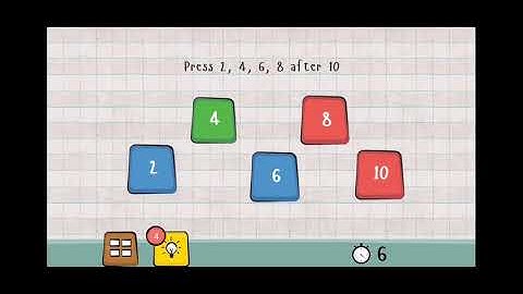 Logic Master 1 - Mind Twist Level 96 Solution | Press 2 4 6 8 after 10