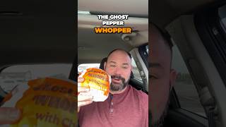 Burger King&#39;s NEW Ghost Pepper Whopper Review! #shorts #burgerking #ghostpepper