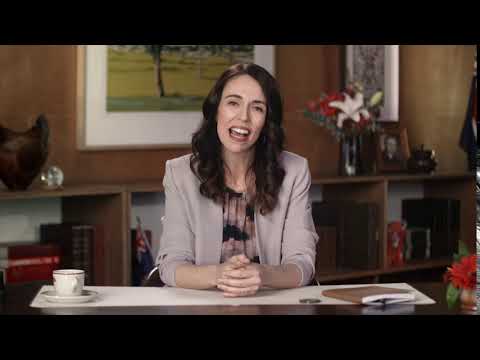 AUB0050 SOCIALS 03 - 2020 election advert for the New Zealand Labour Party, with Prime Minister Jacinda Ardern.
